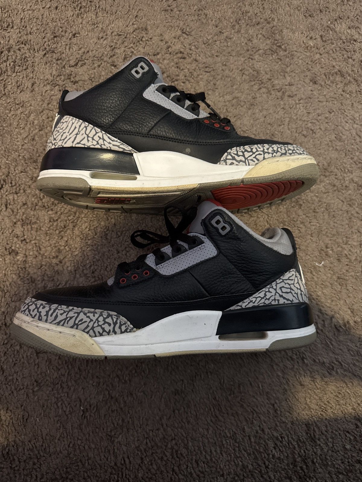 Jordan Brand Jordan black cement 3 2018 nike air Size US 10.5 / EU 43-44 - 3 Thumbnail
