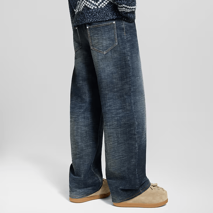 Louis Vuitton Wide Leg Denim Trousers Size US 32 / EU 48 - 3 Thumbnail