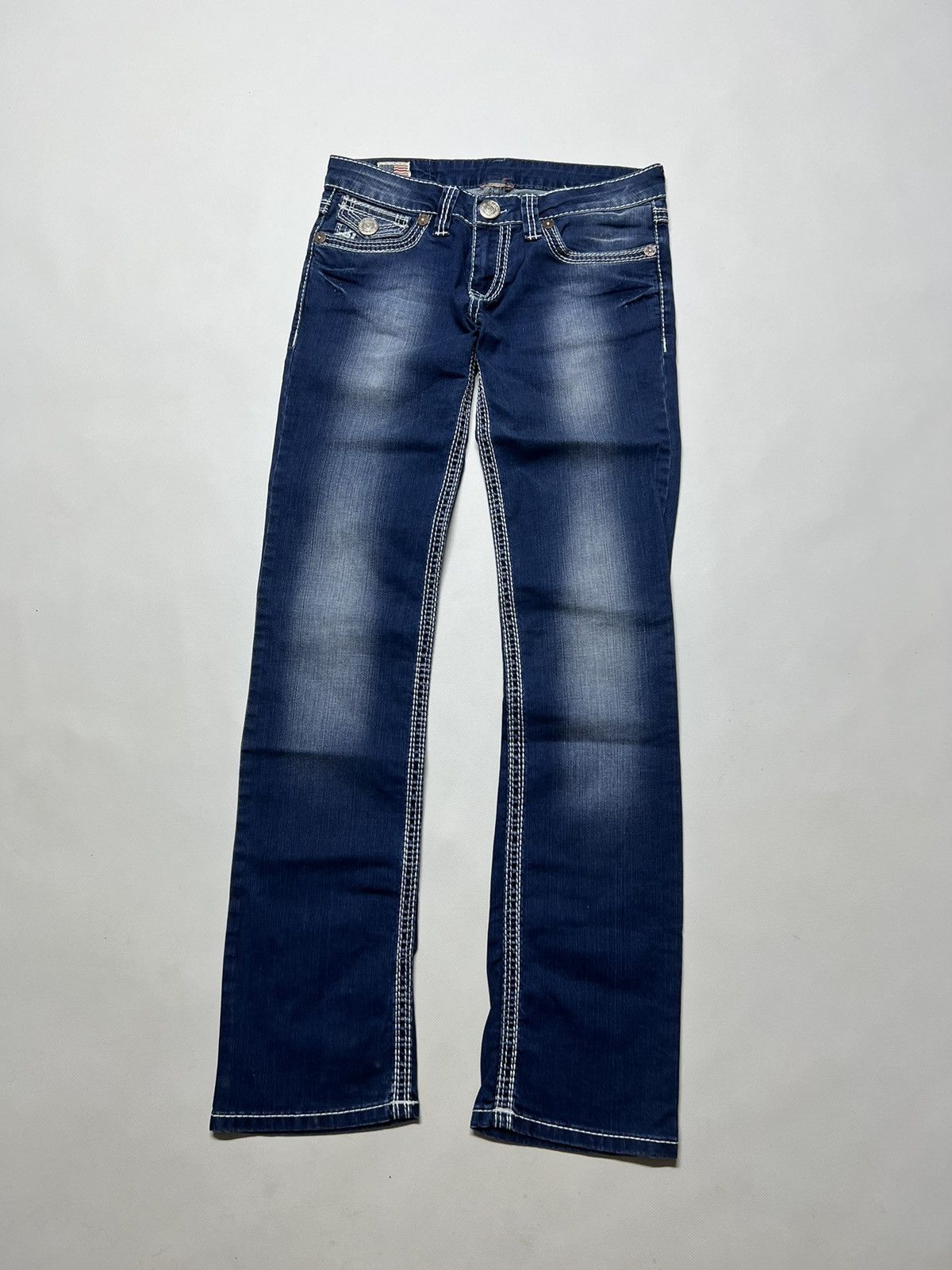 True Religion × Vintage Vintage Y2k True Religion 💙 Billy Super Denim Jeans 00’s Size 34" / US 12 / IT 48 - 8 Thumbnail