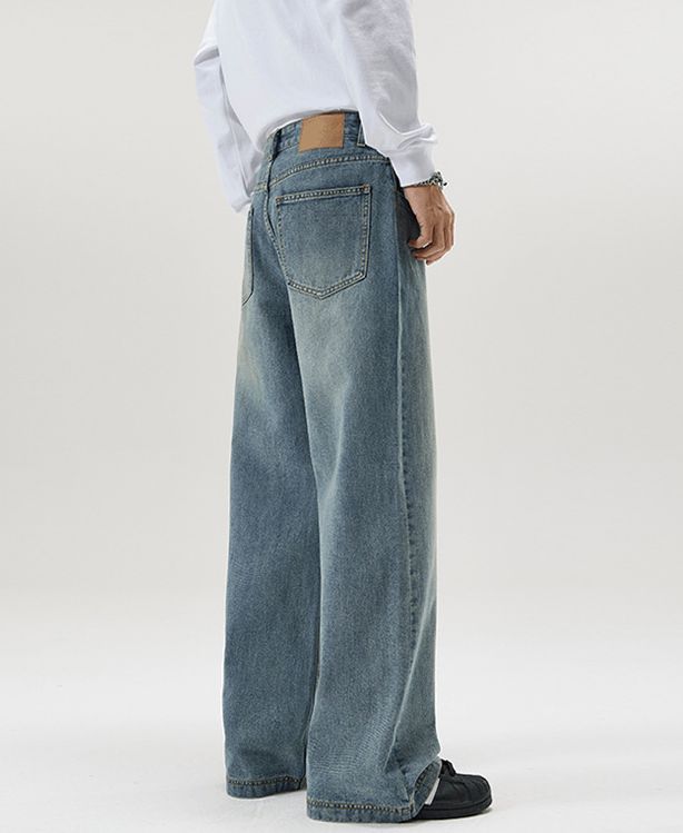 Japanese Brand × Jean Men's American loose straight wide-leg jeans Size US 32 / EU 48 - 5 Thumbnail