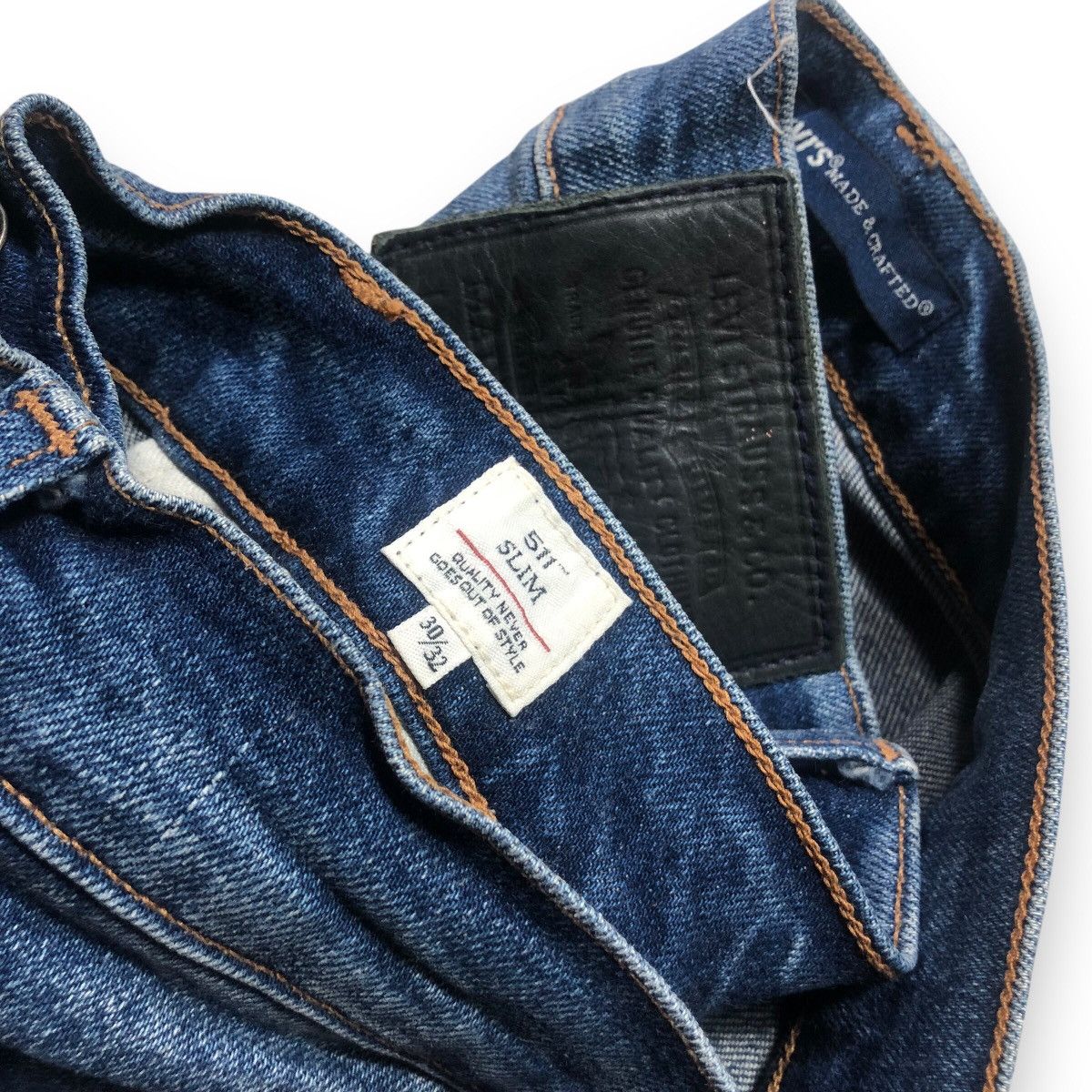 Levi's Made & Crafted LEVIS MADE & CRAFT SELVEDGE X LEVIS BLUE TAB JEANS Size US 30 / EU 46 - 13 Thumbnail