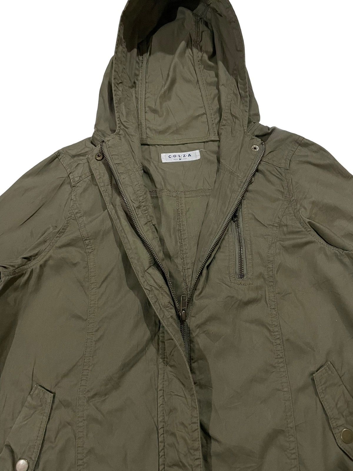 Japanese Brand Vintage COLZA Zipped Hooded Parka Punk Jacket Size US M / EU 48-50 / 2 - 9 Thumbnail