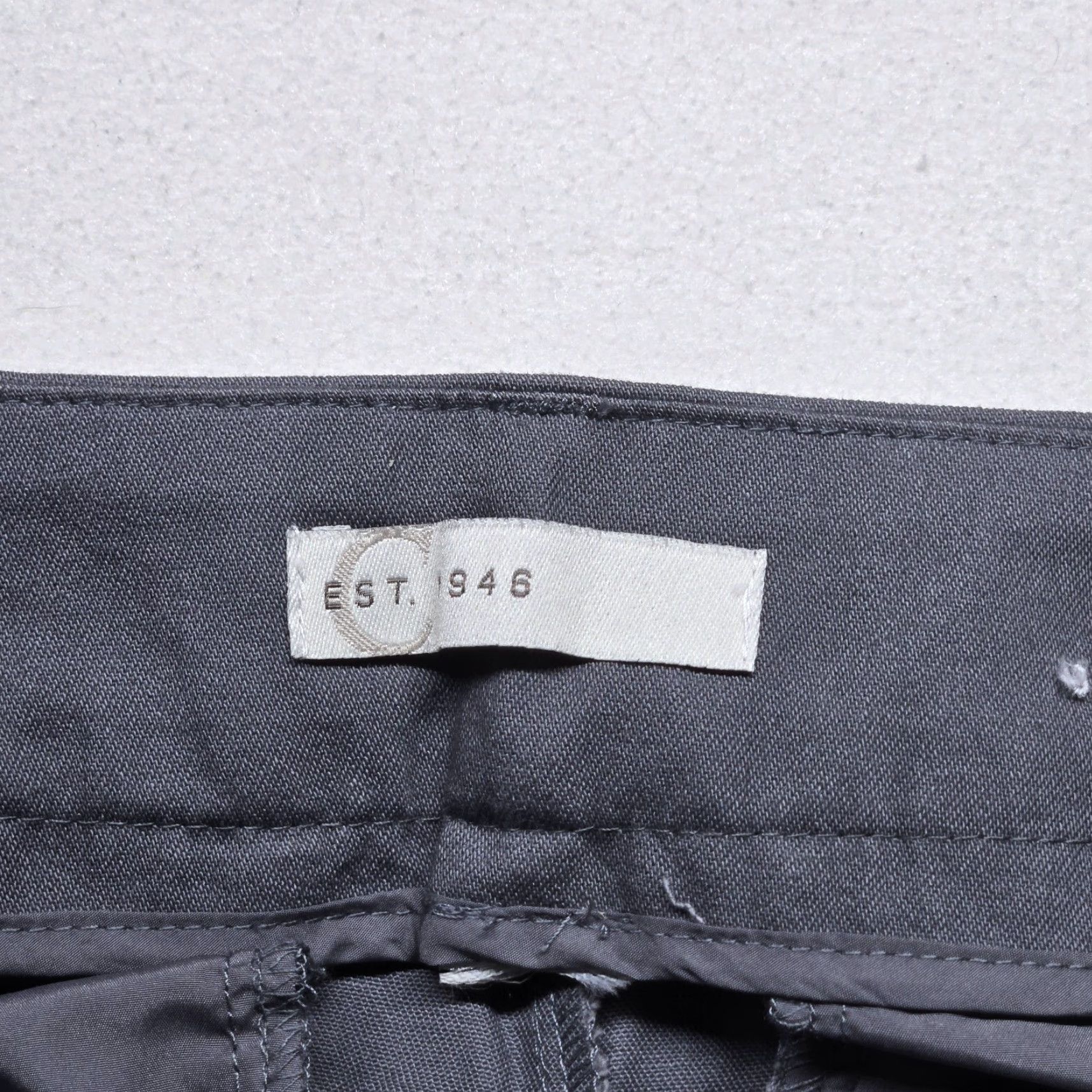 Vintage Cato Pants Solid Gray Knit Polyester Pull On Career Ankle Straight 80s 90s Preppy Women Regular Size 32 Adult Womens Grow? Size 38" / US 16 / IT 52 - 3 Thumbnail