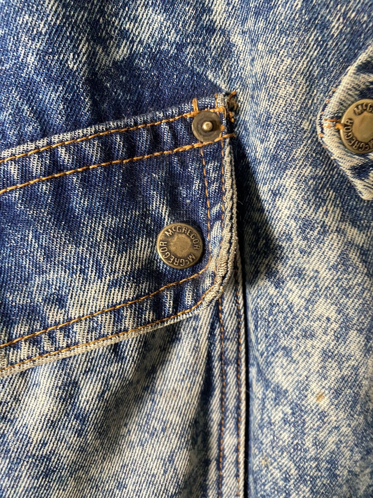 McGregor × Vintage Vintage McGregor Heavy Denim Lined Jacket Size US XL / EU 56 / 4 - 3 Thumbnail