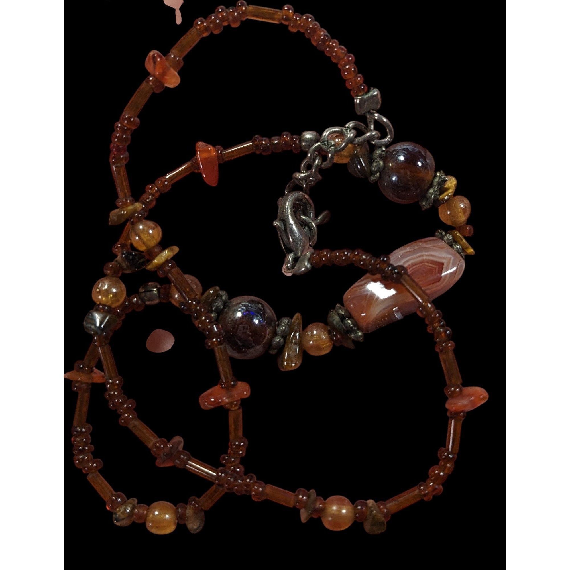 Other Rustic Glass And Gemstone Beaded Necklace Size ONE SIZE - 3 Thumbnail