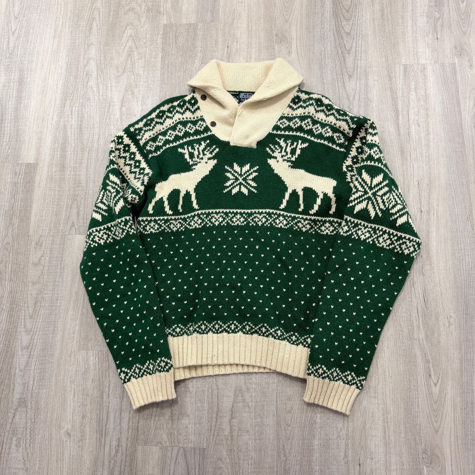 Polo Ralph Lauren Vintage Polo Ralph Lauren Shawl Collar Sweater Men's 2XL Size US XXL / EU 58 / 5 - 1 Thumbnail