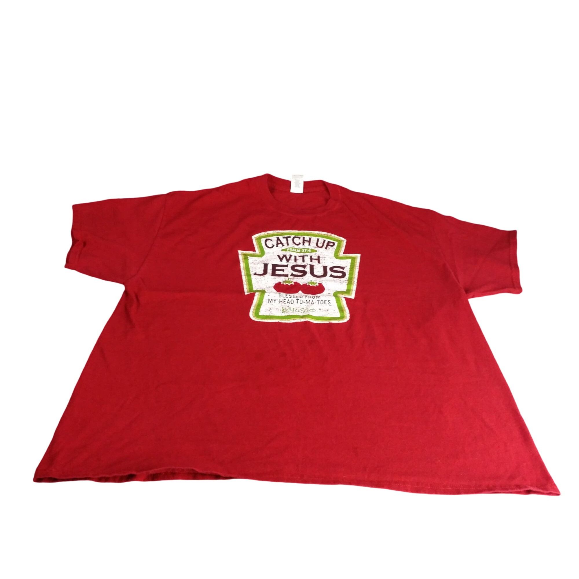 Gildan Catch Up With Jesus Tshirt Men Sz XXL Gildan Graphic Print R Size US XXL / EU 58 / 5 - 1 Thumbnail