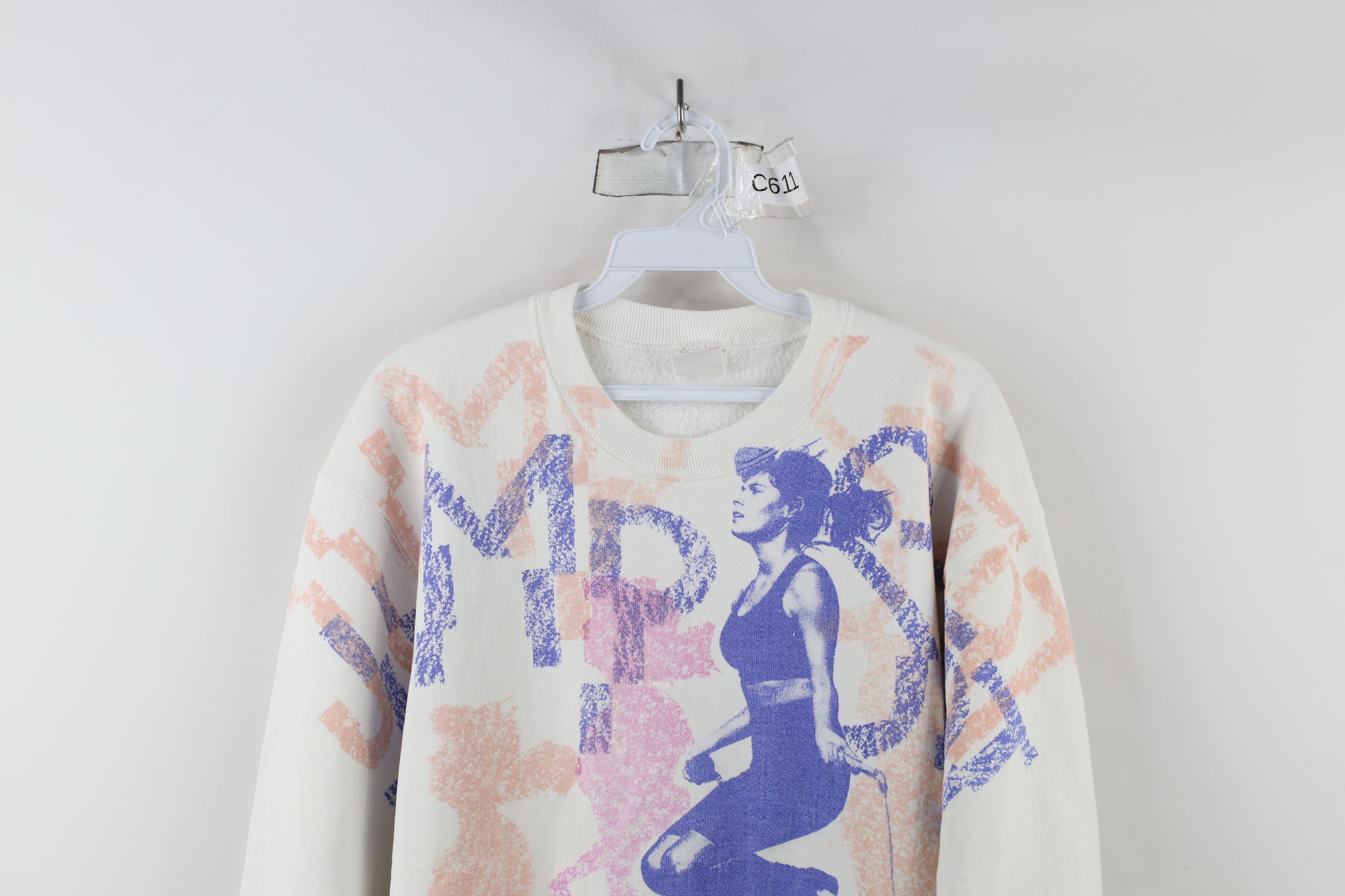 Vintage Vintage 90s Streetwear Workout All Over Print Sweatshirt USA Size L / US 10 / IT 46 - 2 Thumbnail