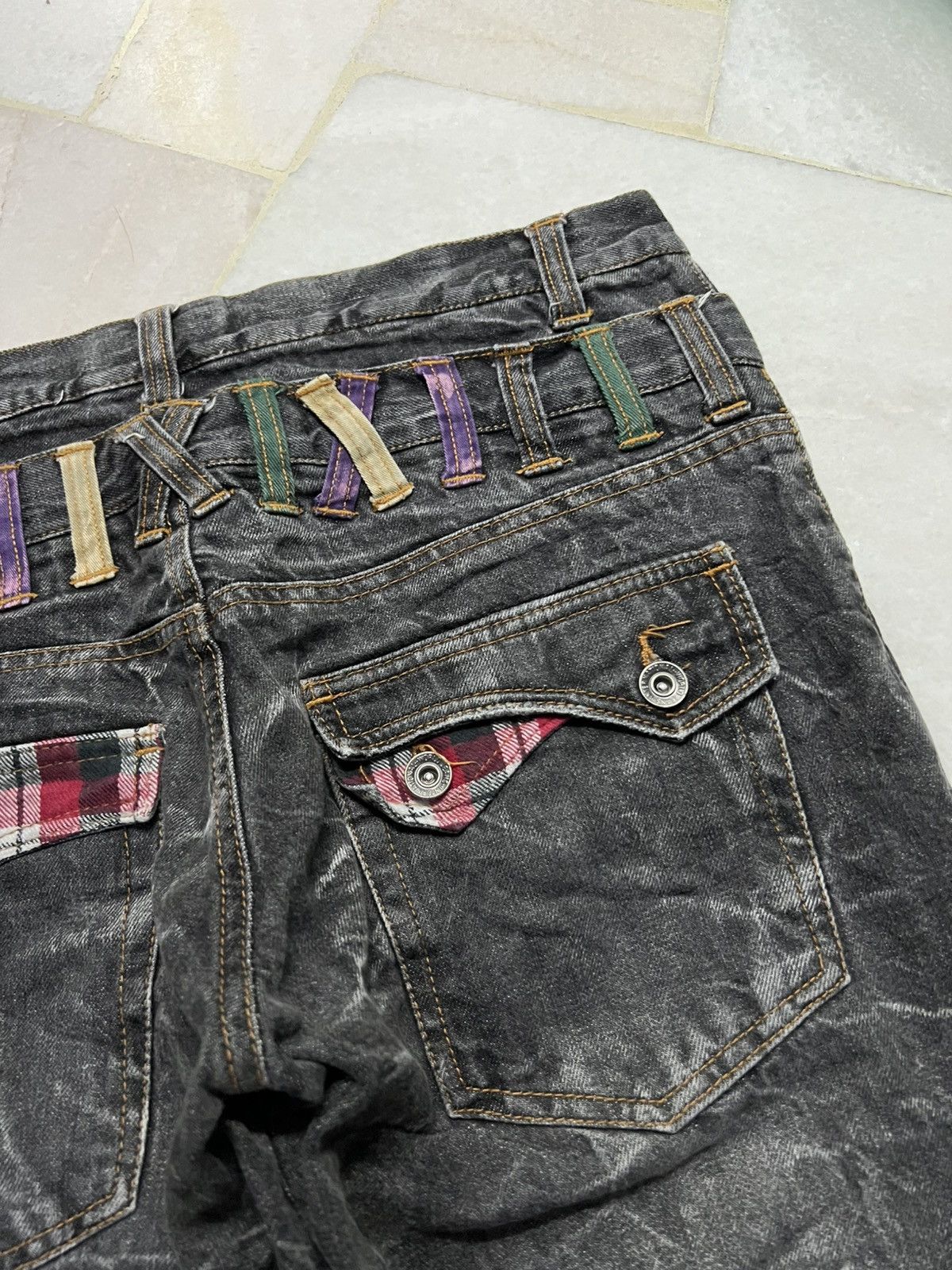 Japanese Brand Japanese Brand Nylaus Double Waist Faded Jean Size US 32 / EU 48 - 17 Thumbnail