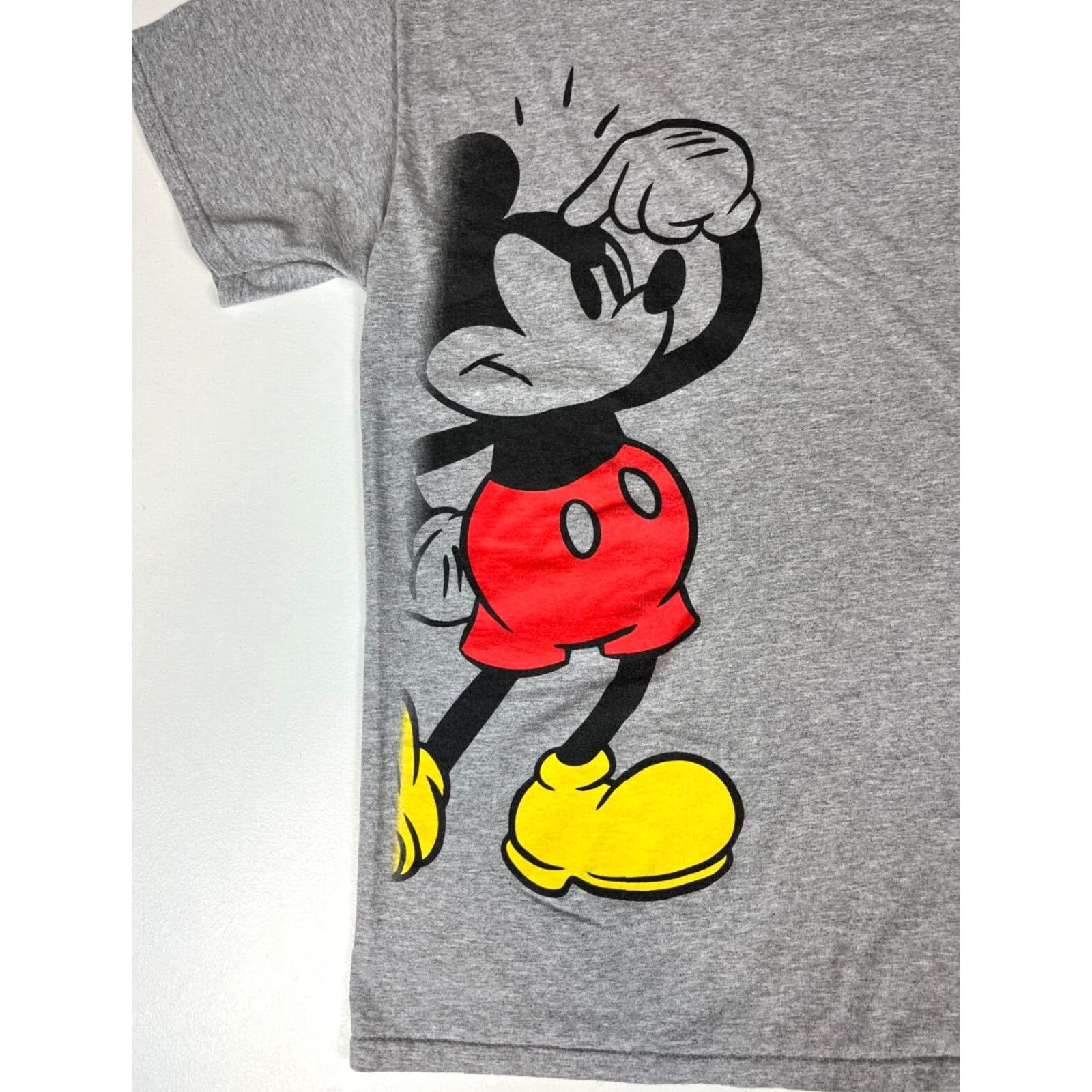 Disney Disney Mickey Mouse Graphic T-Shirt Mens XL Crew Neck Gray Cotton Polyester Blend Short Sleeve Shirt Size US XL / EU 56 / 4 - 3 Thumbnail