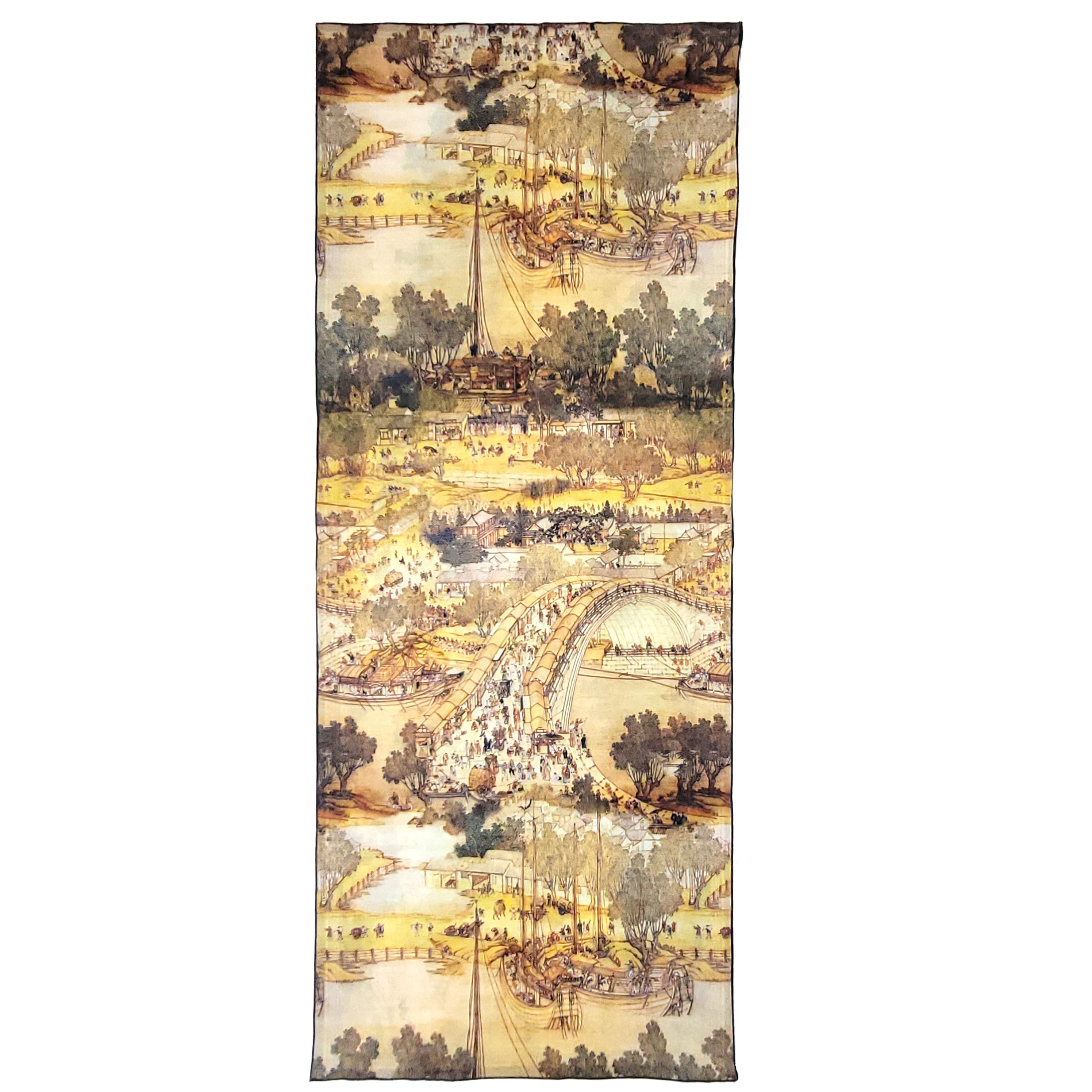 Other Double-Sided Silk Scarf 27"x70" Long Rectangle 3306 Size ONE SIZE - 6 Thumbnail
