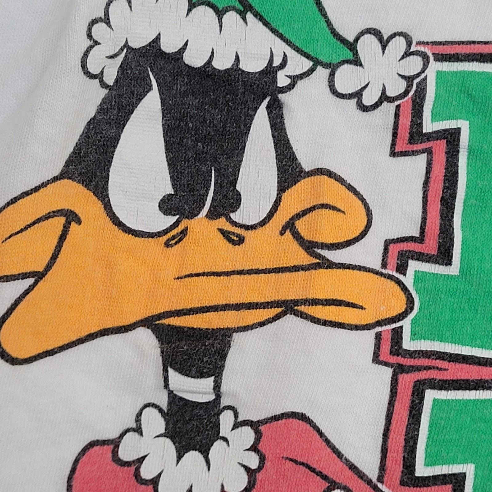 Other VTG 90s Daffy-Duck Bah-Hum-Bug Shirt Womens XL Boxy Cropped Size XL / US 12-14 / IT 48-50 - 4 Thumbnail