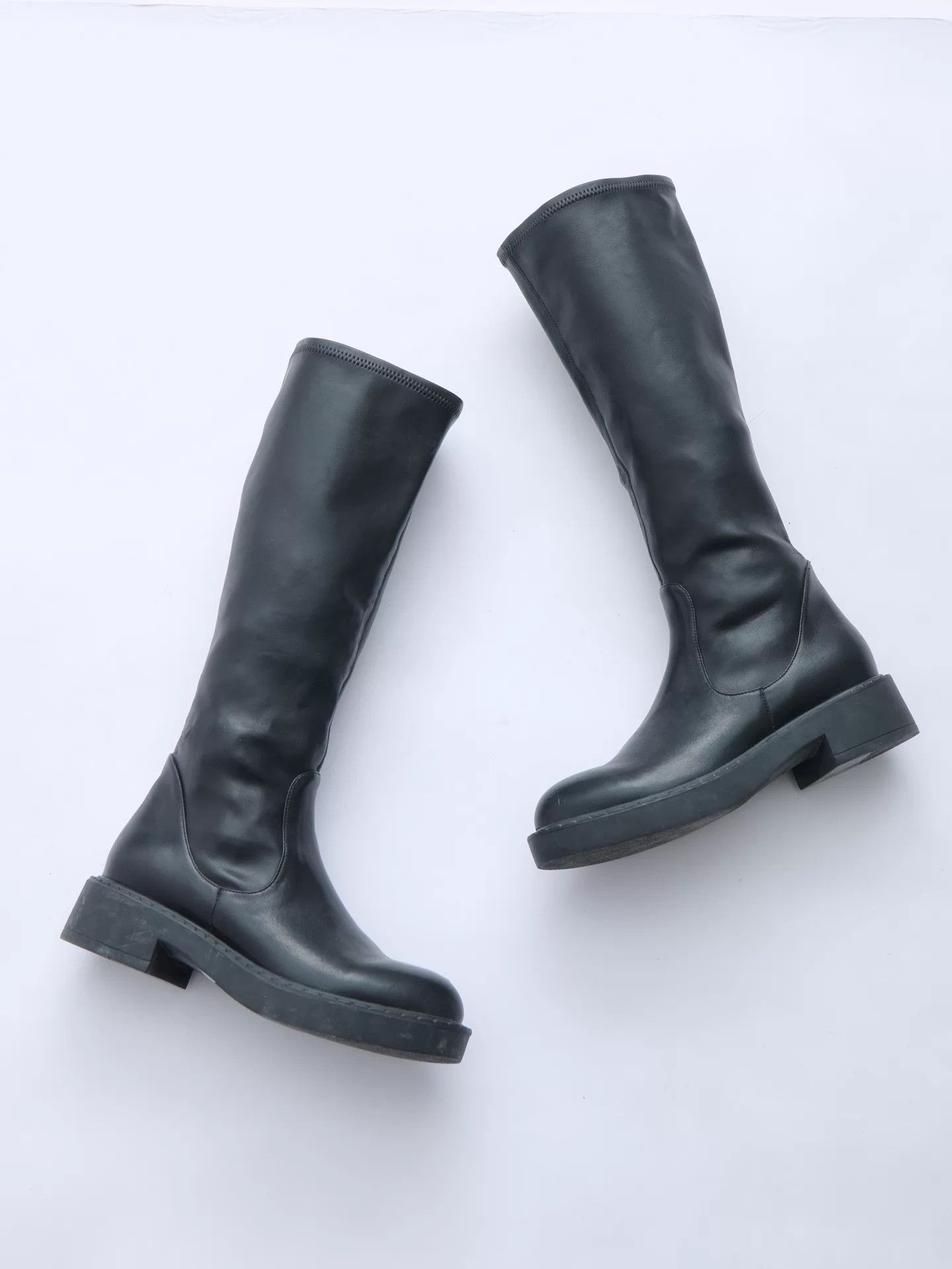 Prada PRADA 00s Archive Mid-Calf Platform Leather Boots Size 37 Size US 6.5 / IT 36.5 - 4 Thumbnail