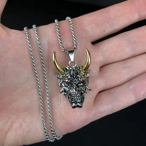 Jewelry Chiharu x Ryoko Demon Pendant Necklace Punk Chain Size ONE SIZE - 6 Thumbnail