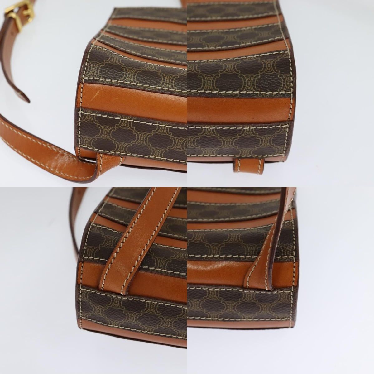 Celine CELINE Macadam Canvas Backpack Pvc Leather Brown Size ONE SIZE - 10 Thumbnail