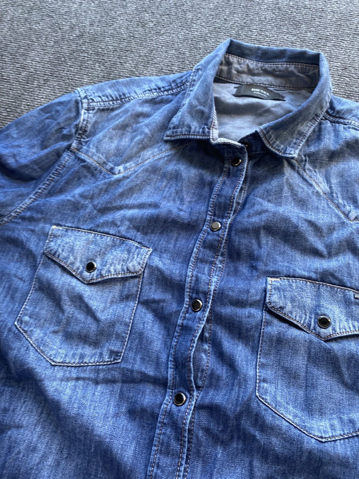 Diesel 🔥Opium Punk Diesel Slim Fit L button up shirt Size US L / EU 52-54 / 3 - 11 Thumbnail