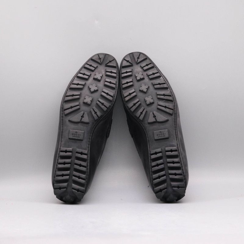 Gucci Gucci Leather Logo Loafers for Men -2508 Size US 8 / EU 41 - 2 Thumbnail
