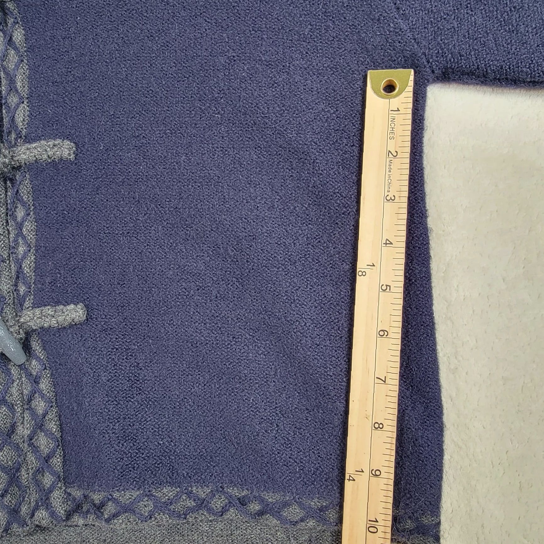 Vintage Christopher & Banks Cardigan 100% Wool Womens M Button Blue Knit V Neck Size M / US 6-8 / IT 42-44 - 7 Thumbnail