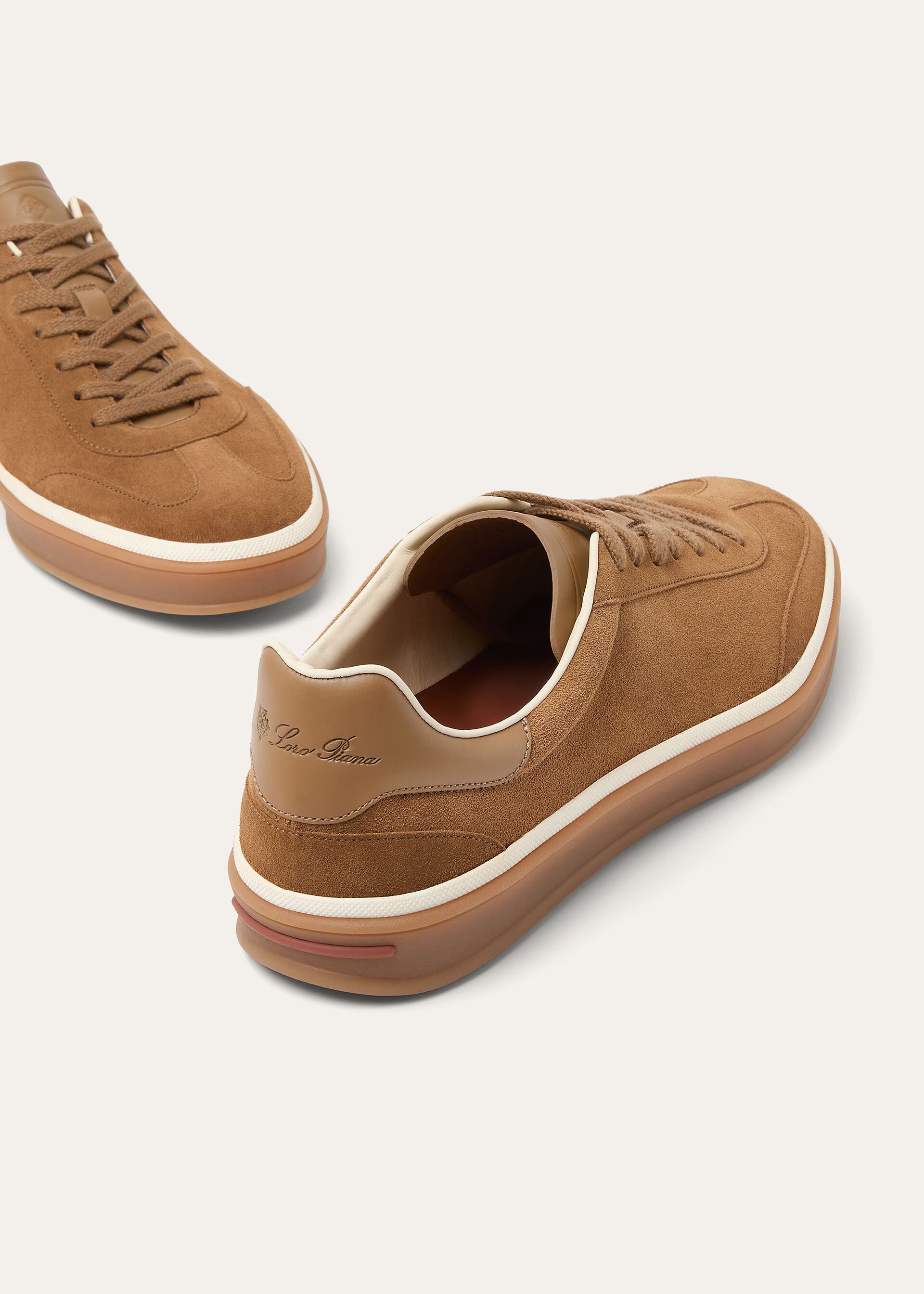 Loro Piana os11x0226 FSM0106 Tennis Walk Low-Top Sneakers in Light Sand Size US 11 / EU 44 - 7 Thumbnail