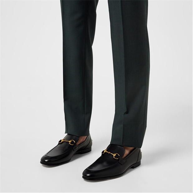 Gucci GUCCI Men'S Horsebit Leather Jordaan Loafers Size US 6 / EU 39 - 2 Thumbnail