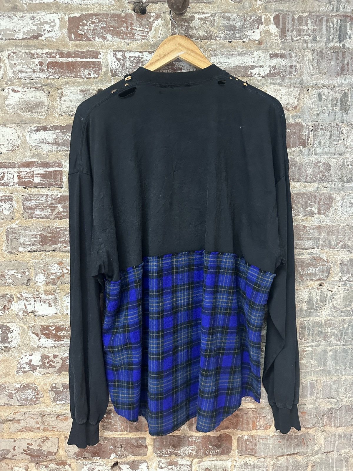 Balenciaga Balenciaga Hybrid Flannel Shirt Size US S / EU 44-46 / 1 - 2 Thumbnail