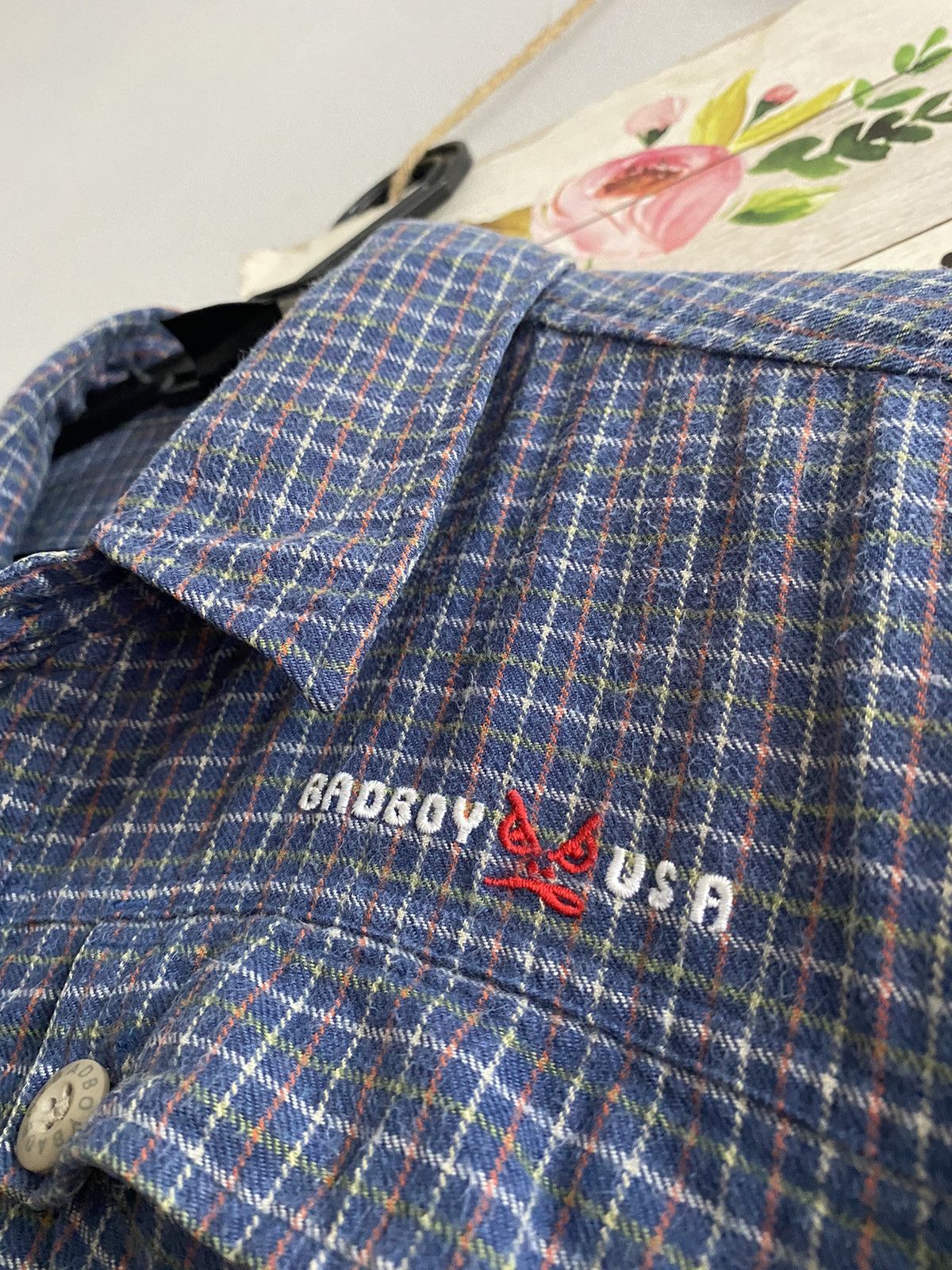 Japanese Brand × Vintage Vintage 90-00 Badboy Flannel Size US M / EU 48-50 / 2 - 9 Thumbnail