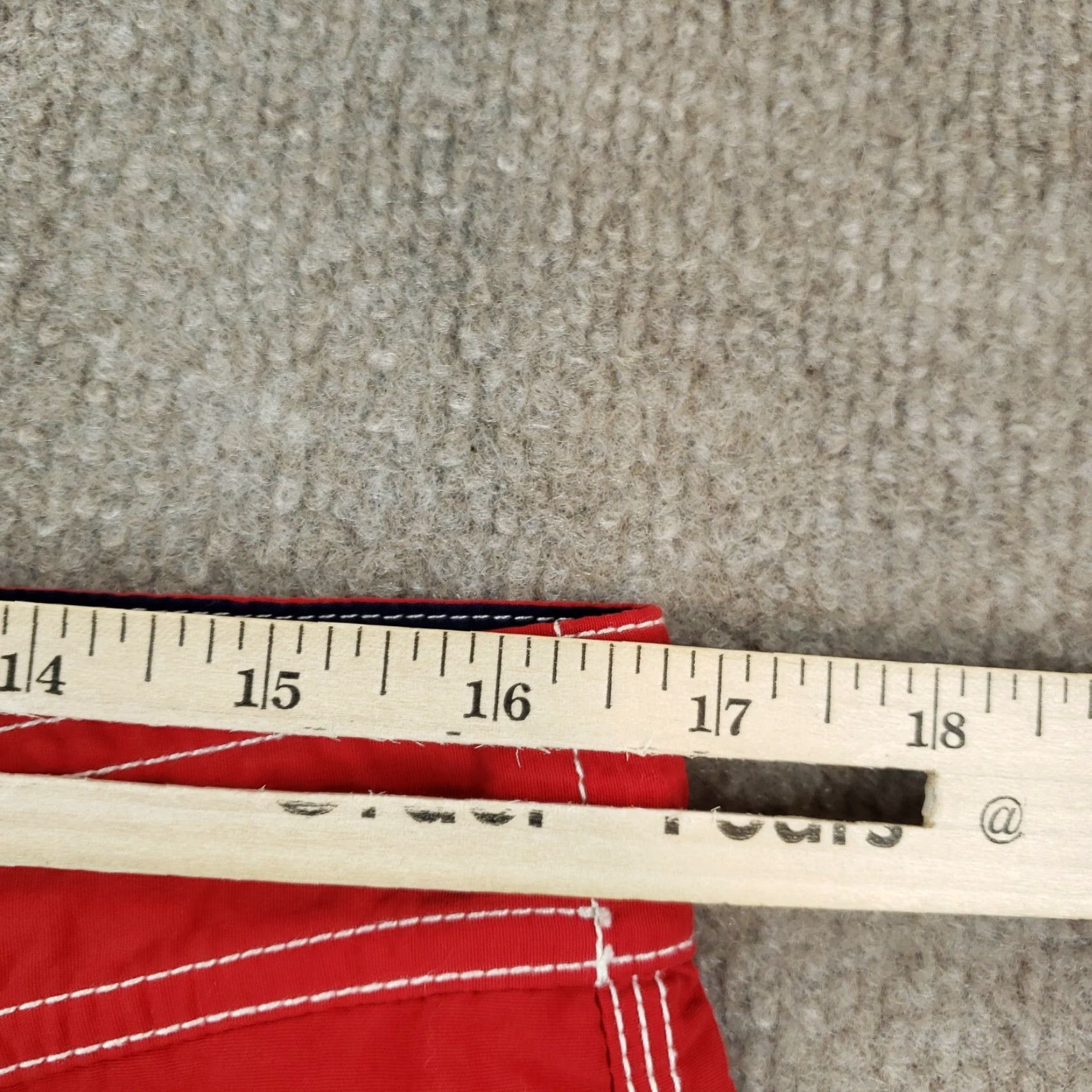 Polo Ralph Lauren VINTAGE Polo Ralph Lauren Board Shorts Mens Large Red Nylon Mesh Lined Drawstring Pockets Swimwear Size US L / EU 52-54 / 3 - 6 Thumbnail