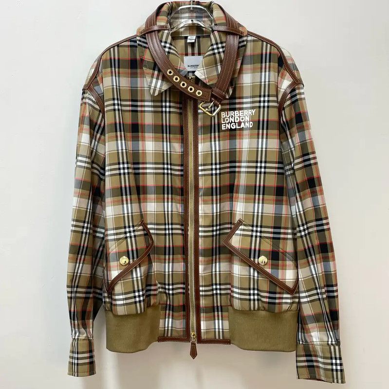 Burberry Burberry Khaki Cotton Ladies Jacket Size L / US 10 / IT 46 - 1 Thumbnail
