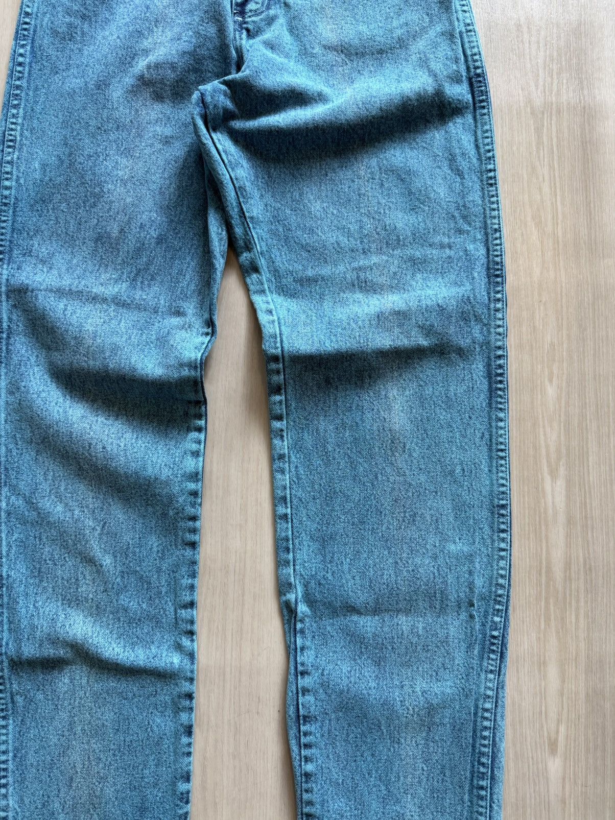 Wrangler Vintage Wrangler Turquoise Acid Washed Jeans Womens 11x32 Size 32" / US 10 / IT 46 - 5 Thumbnail