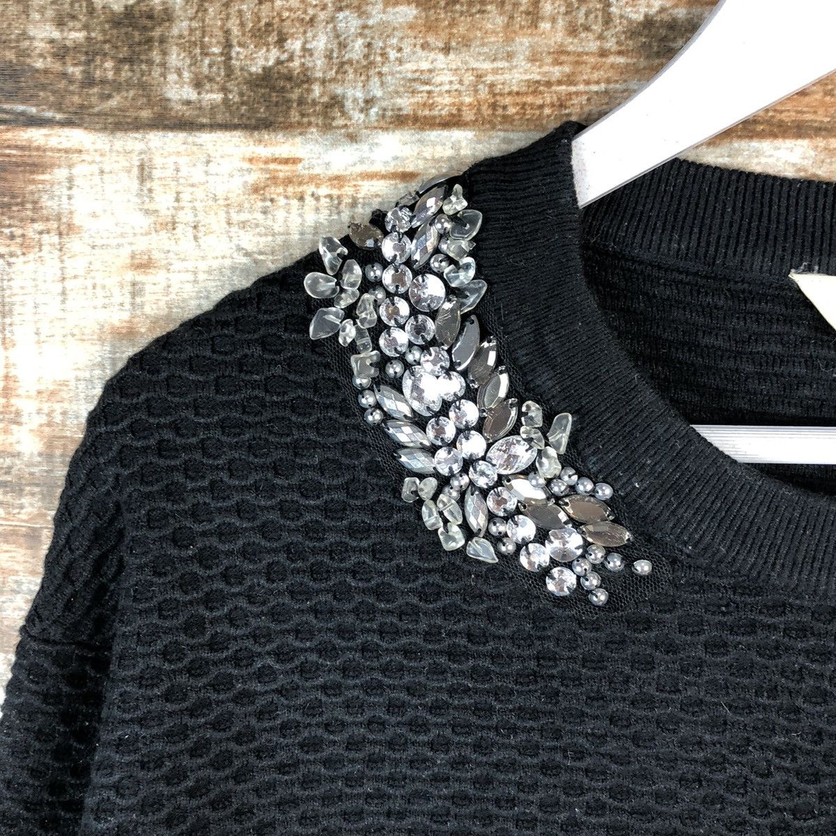 Homespun Knitwear × Japanese Brand Torrazo Donna Black vintage Knitwear #A2501 Size S / US 4 / IT 40 - 9 Thumbnail