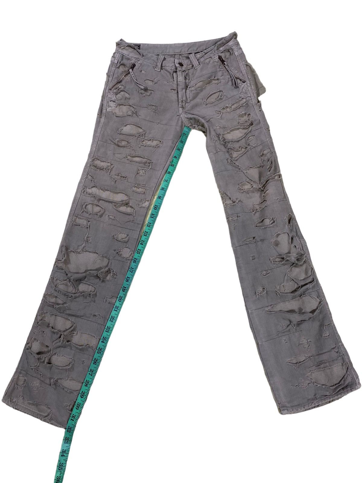 If Six Was Nine × Le Grande Bleu (L.G.B.) × PPFM Vintage Bartack Distressed Pants S Size Size US 28 / EU 44 - 18 Thumbnail