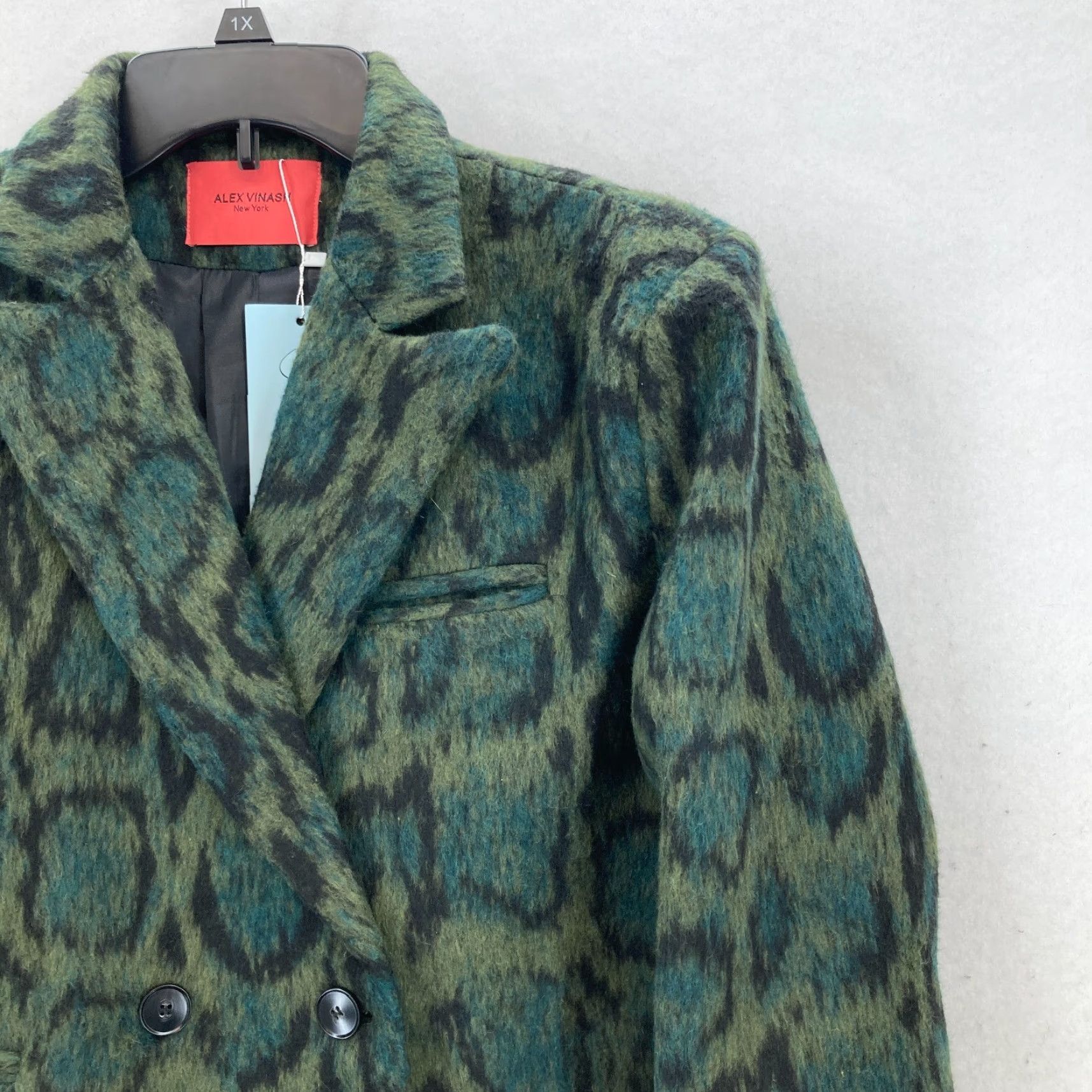 Doublet ALEX VINASH Leopard Blazer Jacket Women's S Green Double Breasted Blazer Size S / US 4 / IT 40 - 2 Thumbnail