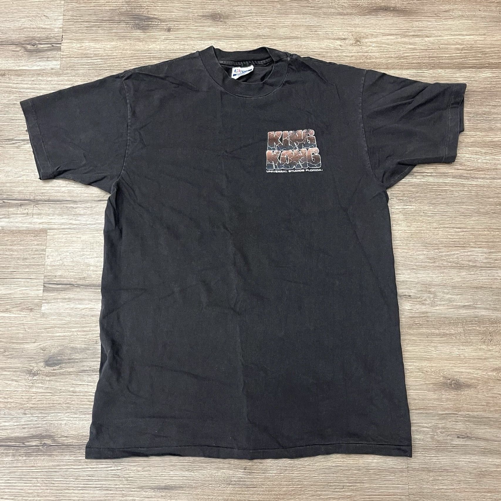 Hanes VINTAGE King Kong Universal Studios Single Stitch Shirt L Black Mens T-Shirt 1990s Hanes Speedline Size US L / EU 52-54 / 3 - 5 Thumbnail