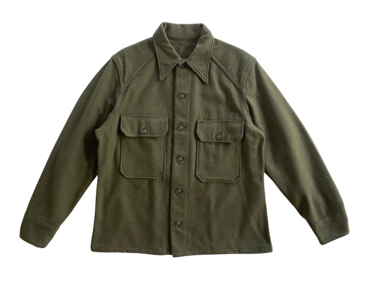 Vintage Vintage 1952 Wool Military Field Jacket Size US L / EU 52-54 / 3 - 2 Thumbnail