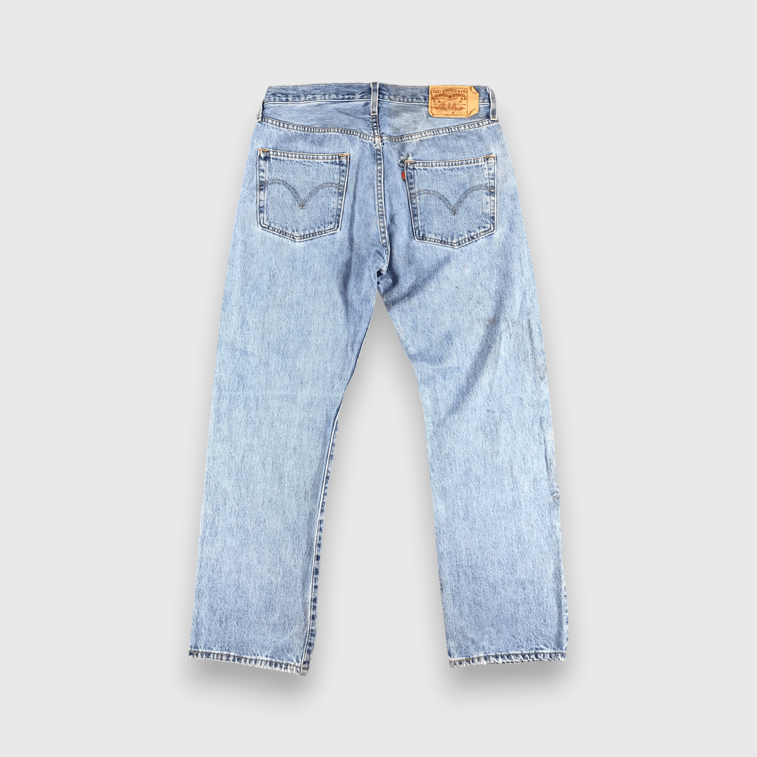 Levi's 90s Vintage Blue Wash Levis 501 Jeans-J1468 Size US 35 - 2 Thumbnail