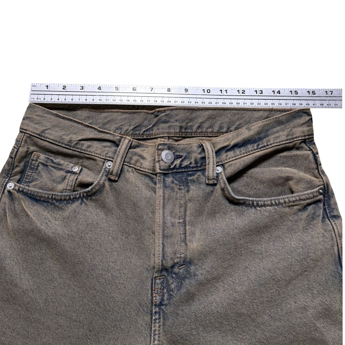 Other W&G Loose Fit Mud Wash Paisley Boro Denim Jeans Slime 32x28 Size US 32 / EU 48 - 5 Thumbnail