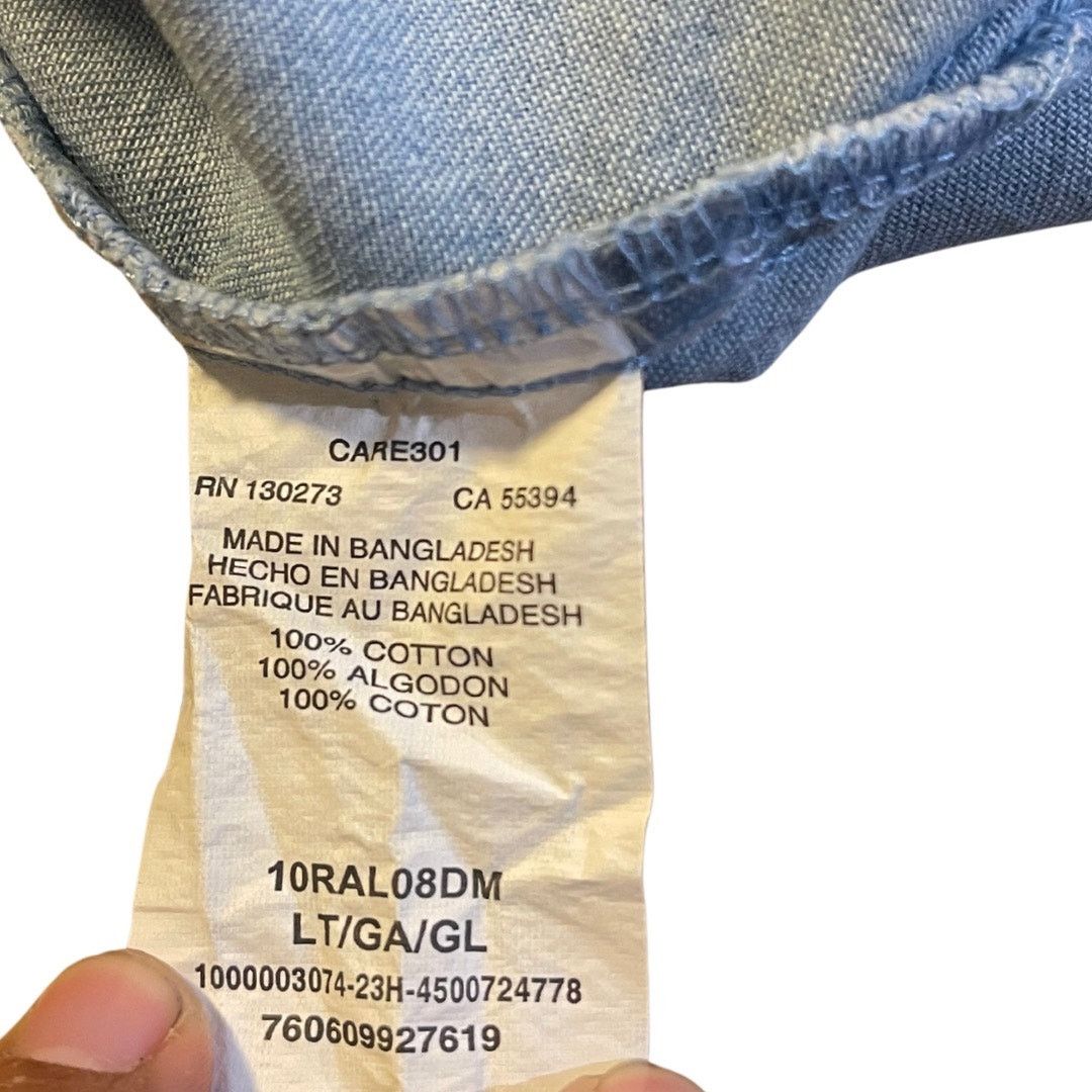 Wrangler Rugged Wear Denim Basic Long Sleeve Shirt L Western Utility Size US L / EU 52-54 / 3 - 4 Thumbnail