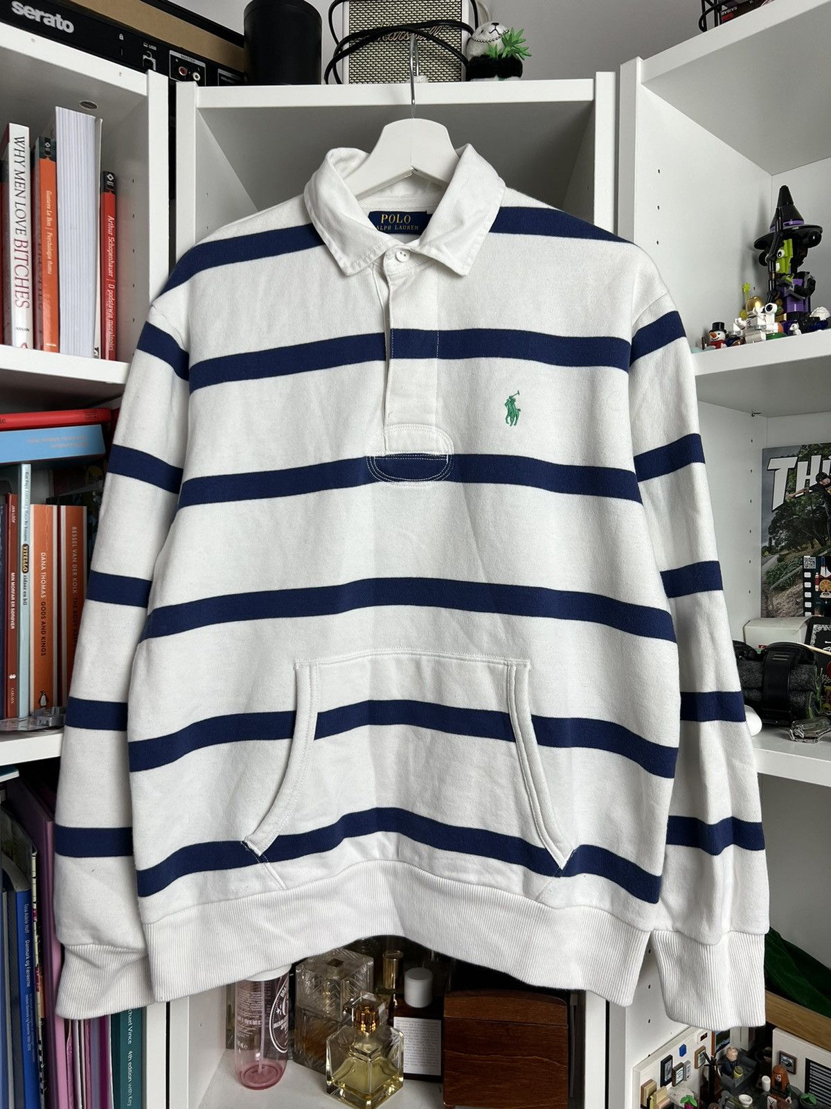 Designer × Polo Ralph Lauren × Ralph Lauren Polo Ralph Lauren striped polo sweatshirt M designer luxury Size US M / EU 48-50 / 2 - 1 Thumbnail