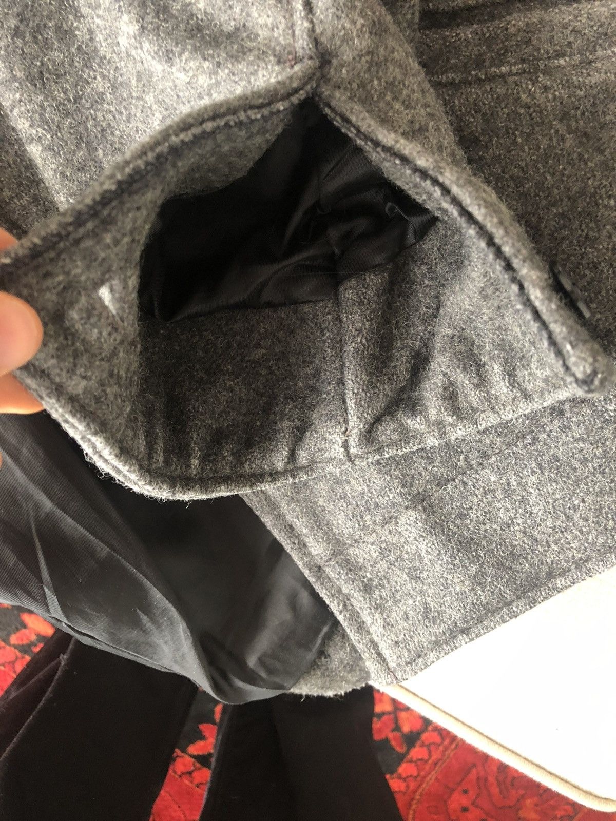 Schott Gray Wool Zipped Jacket Size US M / EU 48-50 / 2 - 5 Thumbnail