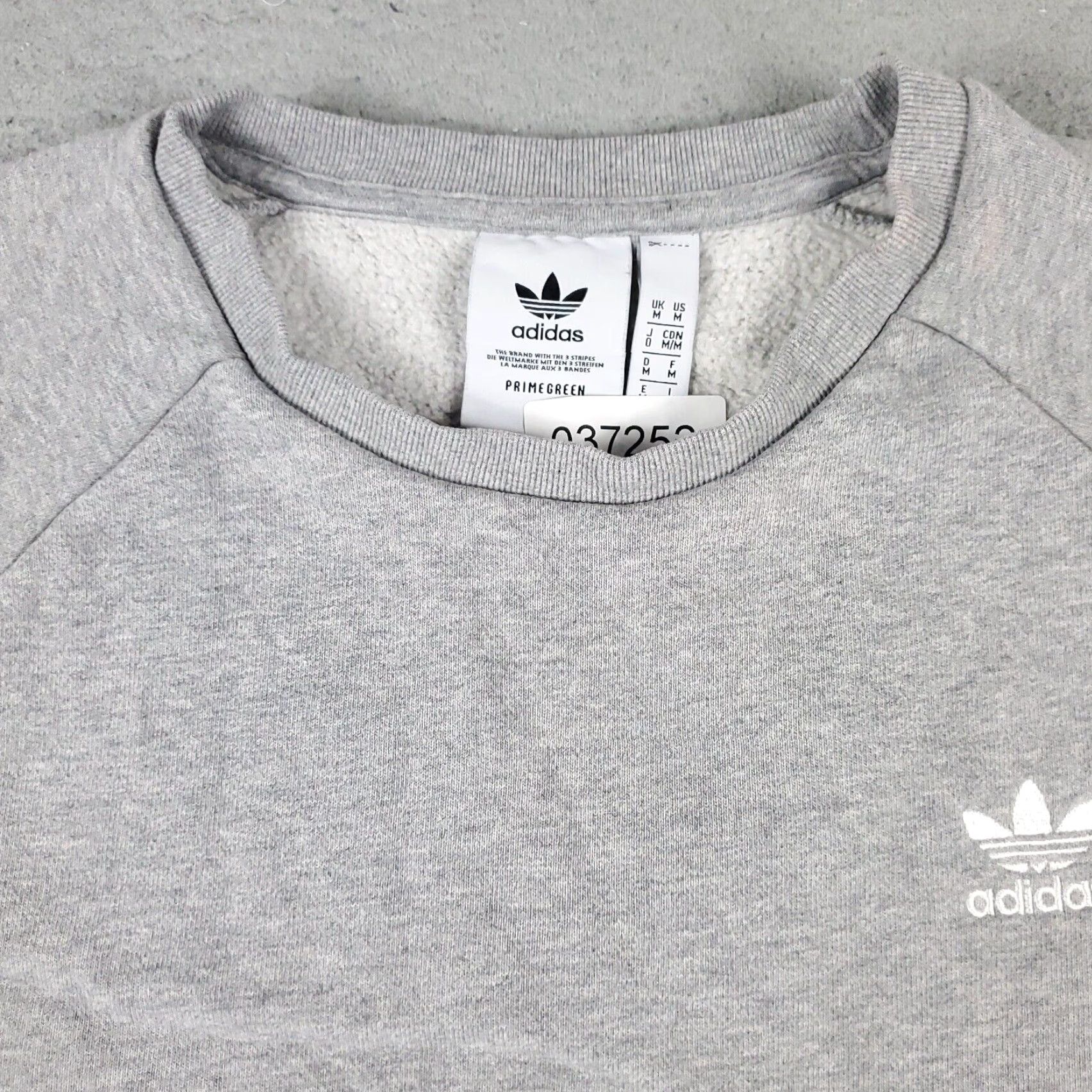 Adidas Adidas Mens Medium Gray Logo Casual Pullover Sweatshirt Size US M / EU 48-50 / 2 - 2 Thumbnail