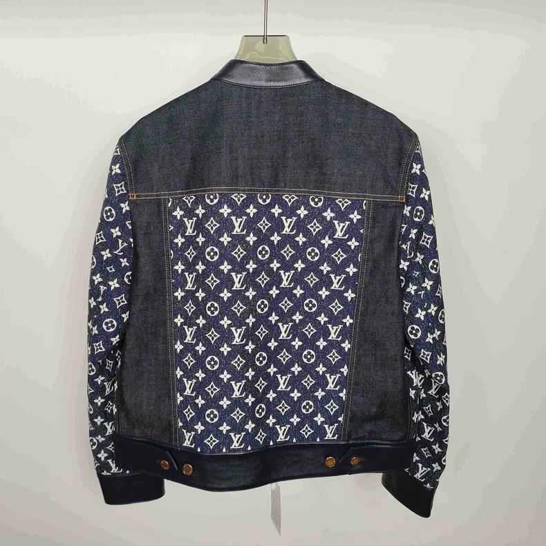 Louis Vuitton Louis Vuitton Blue and white full-print patchwork denim ja Size XS / US 0-2 / IT 36-38 - 2 Thumbnail