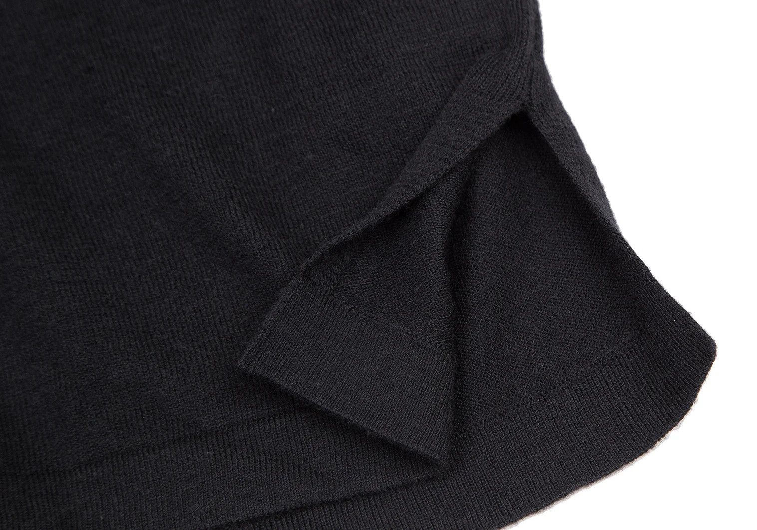 Emporio Armani Back Eagle Slit Neck Knit in Black Size 52 Size US L / EU 52-54 / 3 - 6 Thumbnail