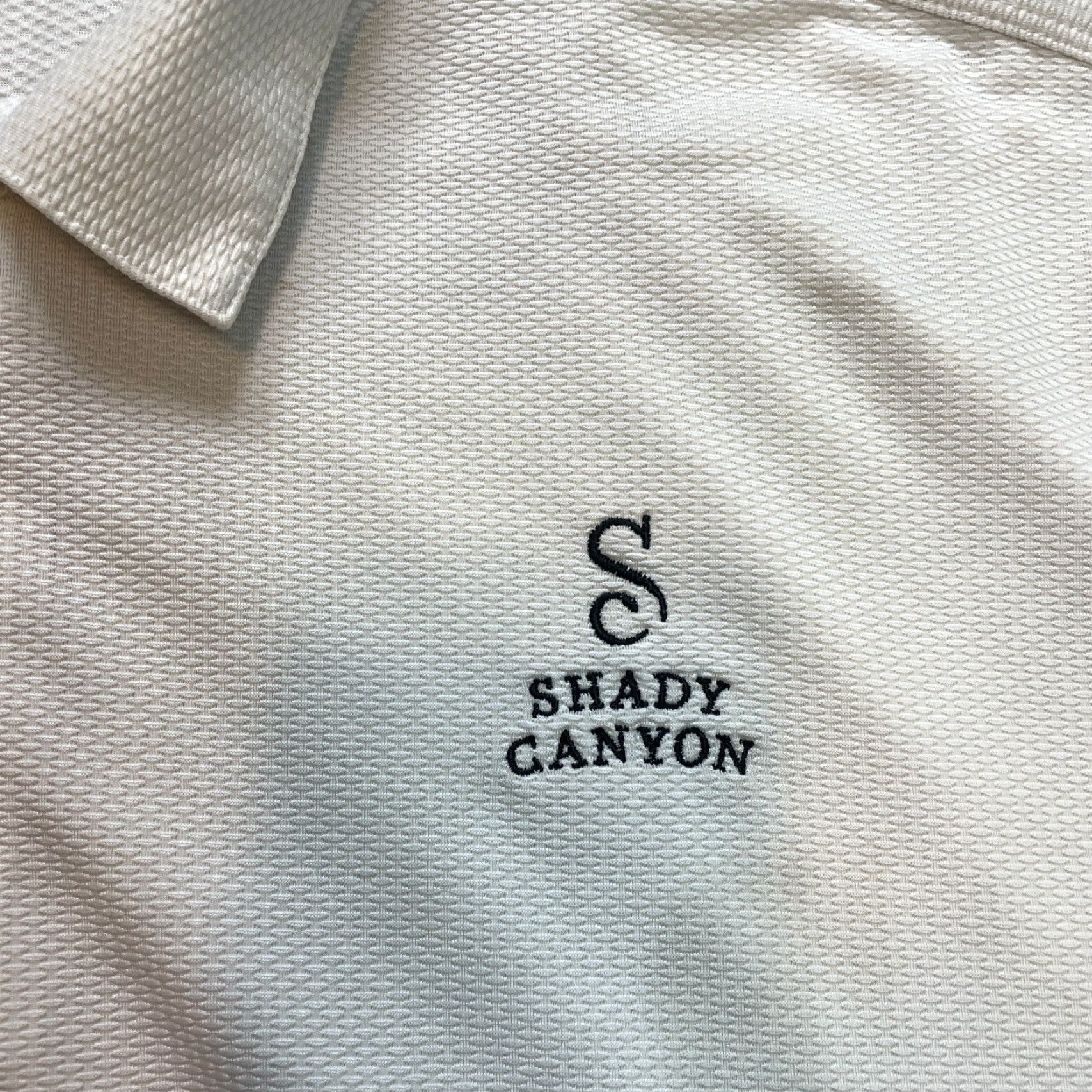 Nike Nike Golf Polo Shirt Mens XL White Textured Collared Shady Canyon Logo Short Sleeve Breathable Lightweight Action Sports Golf Fashion Shirt Size US XL / EU 56 / 4 - 5 Thumbnail