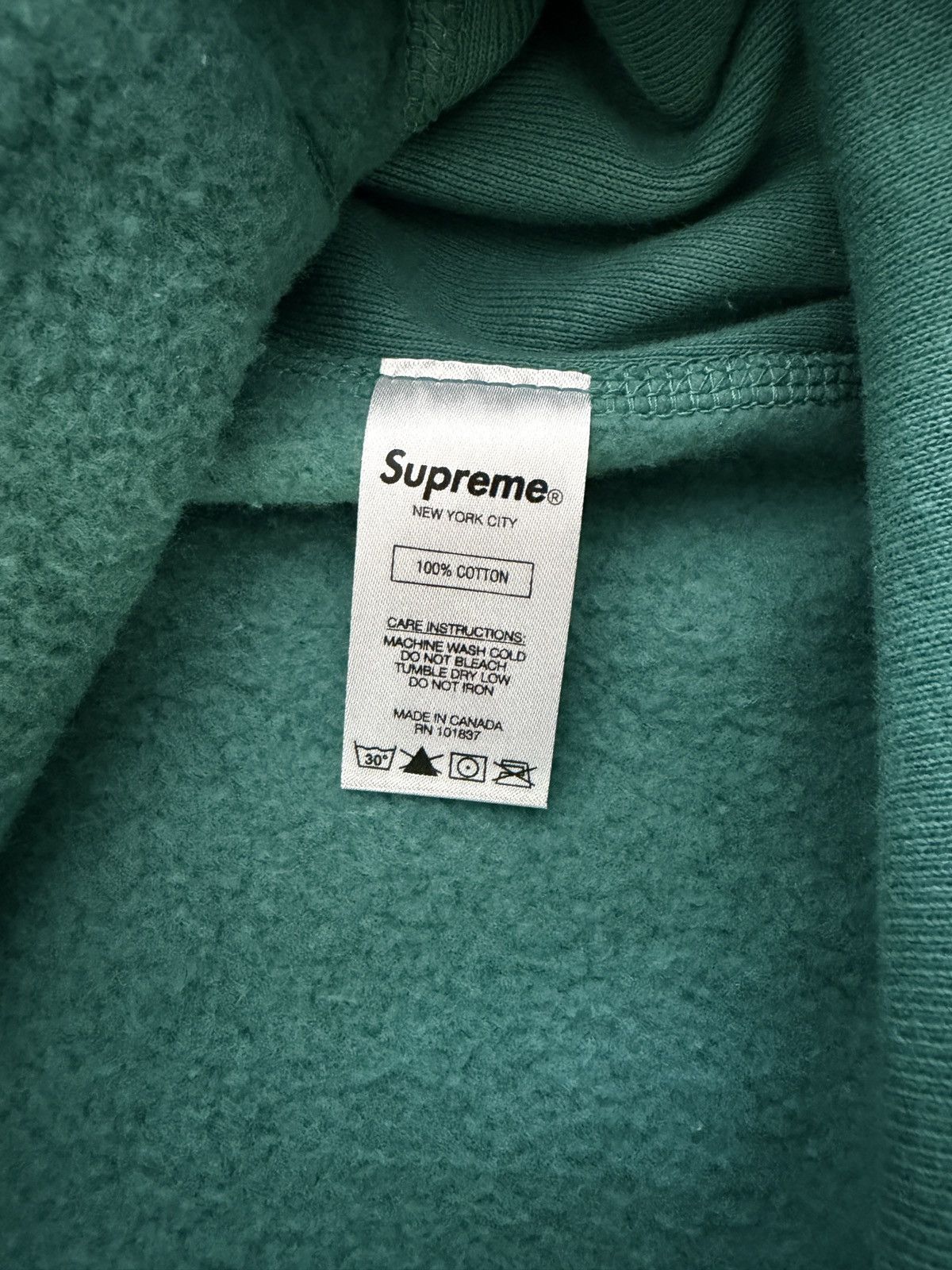 Supreme Supreme Trademark Hooded Sweatshirt Dark Teal Size US M / EU 48-50 / 2 - 6 Thumbnail