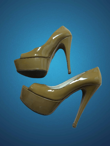 Luxury Prada Patent Leather High Heels Size 39