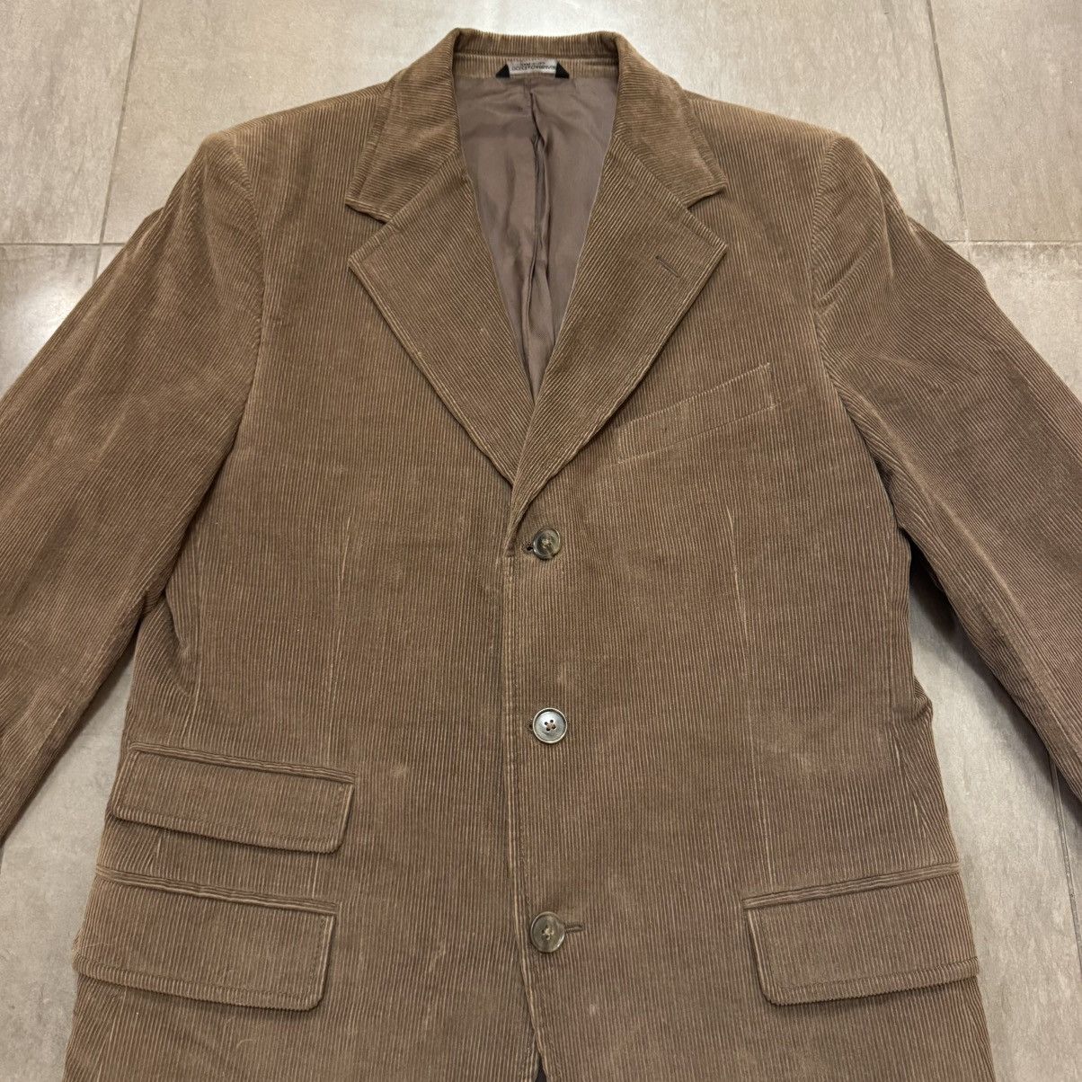 Dolce & Gabbana Dolce & Gabbana Brown Corduroy Blazer, Size IT 50 (US L) Size 50R - 2 Thumbnail