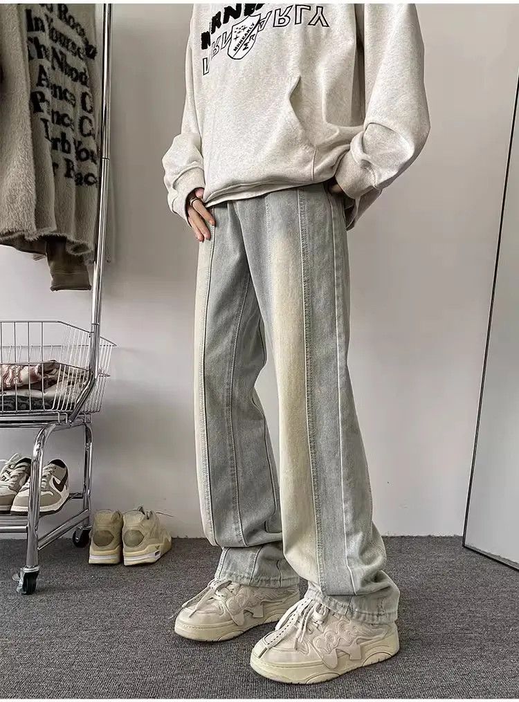 Japanese Brand Retro straight leg casual jeans Size US 30 / EU 46 - 1 Thumbnail