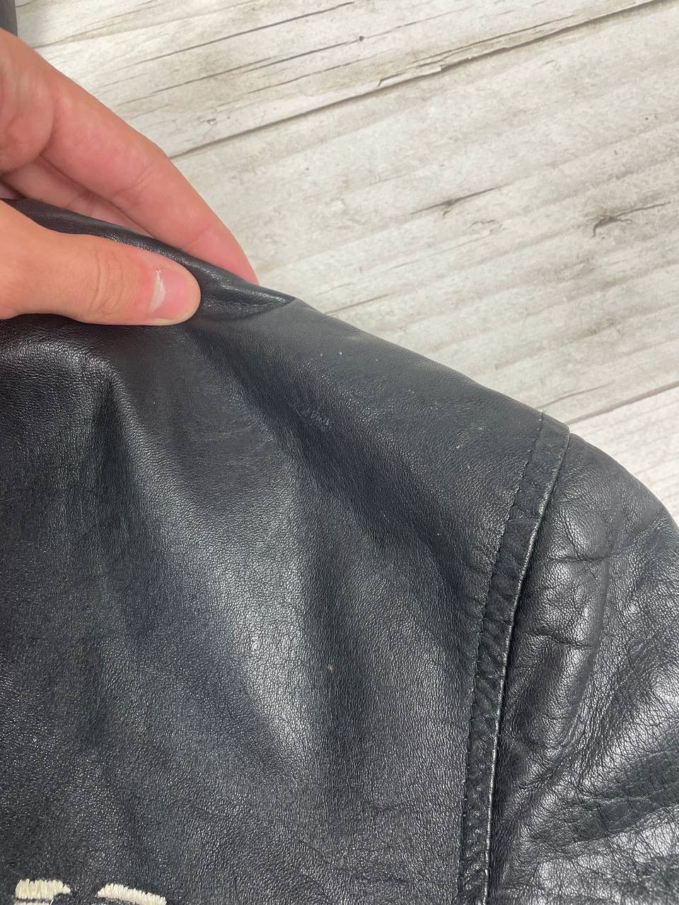 Emporio Armani Emporio Armani Leather Jacket Big Logo Size US M / EU 48-50 / 2 - 7 Thumbnail