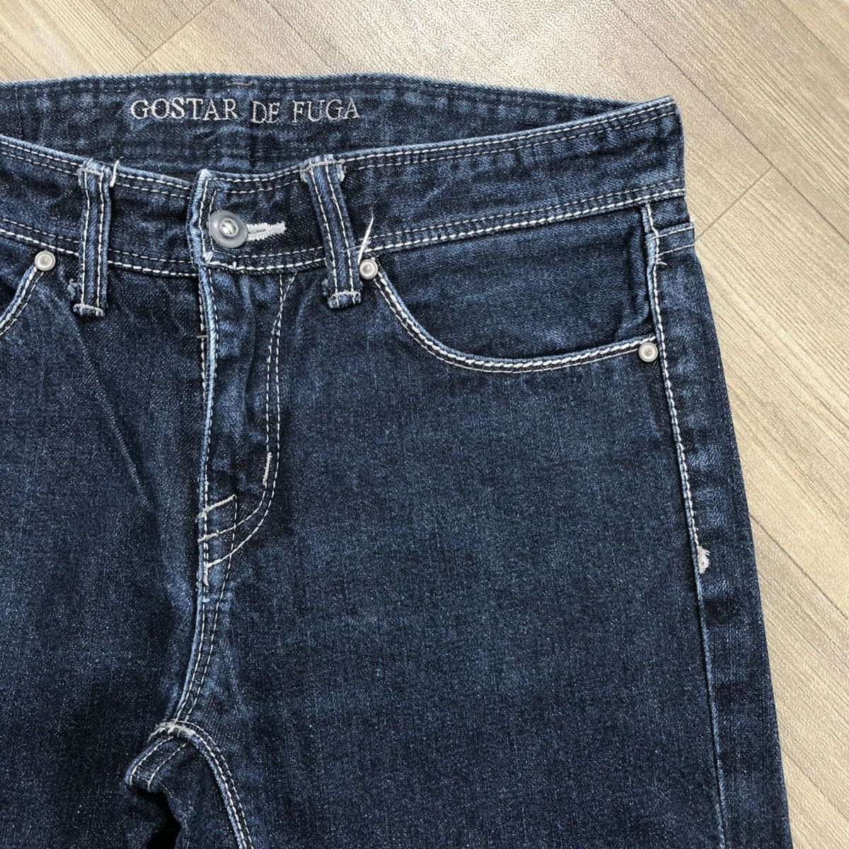 GOSTAR DE FUGA × If Six Was Nine × Le Grande Bleu (L.G.B.) 2000s Gostar De Fuga Lgb Goa Flared Jeans Size US 29 - 5 Thumbnail