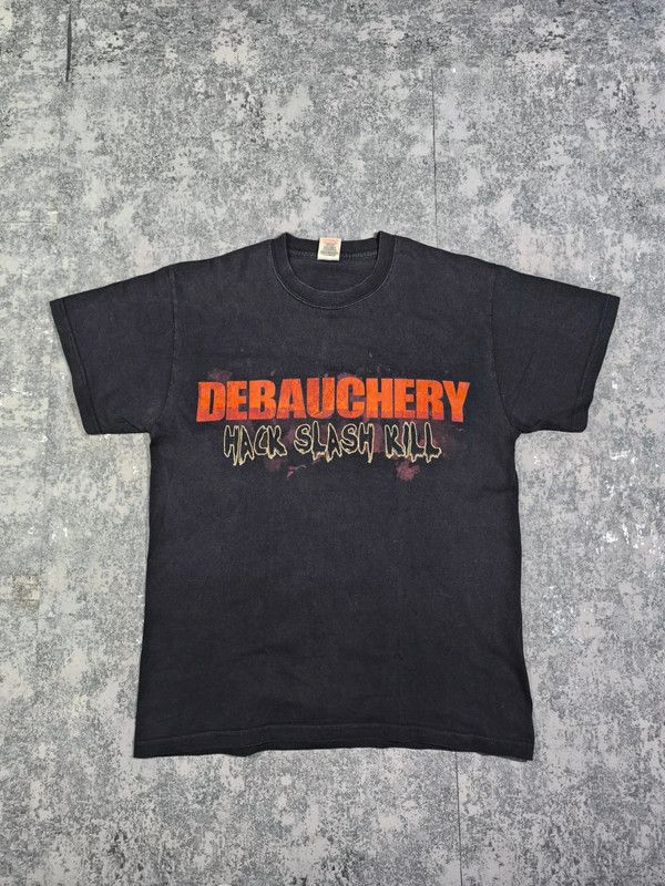 Band Tees × Vintage faded 00s debauchery tshirt Size US L / EU 52-54 / 3 - 4 Thumbnail